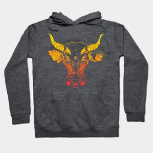 Angry cattle in the wind by #Bizzartino Hoodie